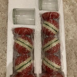 Gold canyon seasonal ornament candle stands